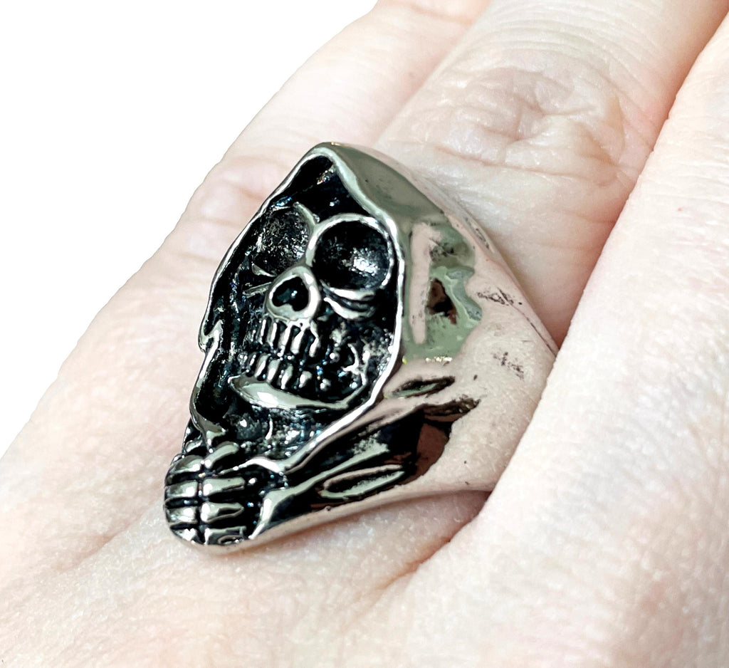 QISIWOLE Skull Rings for Men Stainless Steel Gothic Punk Biker Rings  Jewelry for Men Boys Size 7-13 clearance under 10 - Walmart.com