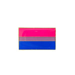 Bisexual Bi LGBTQ Pride Flag Enamel Gold Pin Badge