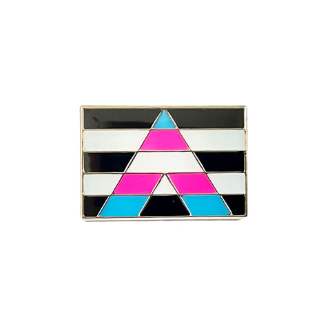 Trans Ally Transgender Allyship LGBTQ Pride Flag Pin Badge