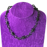 Barbwire Necklace Metal Barbed Wire Thick Heavy Duty Industrial Chain
