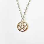 Pentagram Silver Gothic Satan Chain Pendant Necklace Goth Emo Satanist Devil