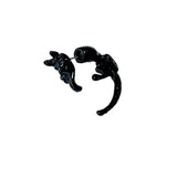 Black Cat Witches Stud Earring Cats Kitty Kitties