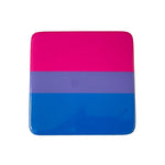 LGBTQ Pride Progress Square Button Badge Trans Bisexual Gay Transgender Bi