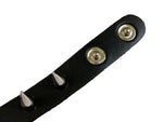 Black Chrome Spiked Studded Stud Wrist Cuff Bracelet
