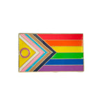 Progress Pride Flag Pin Badge LGBTQ Intersex Gay Lesbian Trans