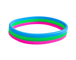 LGBTQ Pride Flag Gummy Silicone Wristband Bracelets Gay Lesbian Trans
