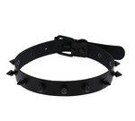 Spiked Studded Collar Choker Necklace Gothic Punk Leather