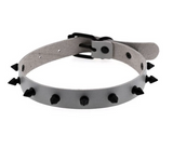 Spiked Studded Collar Choker Necklace Gothic Punk Leather