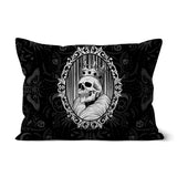 The King Crowned Skull Cameo Patterned Cushion