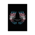 Trans Spread Your Wings Pride Flag Fine Art Print