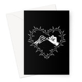 A Promise to the Dead Black Greeting Card