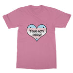 Trans Goth Energy LGBTQ Punk Transgender Pride Heart Softstyle T-Shirt