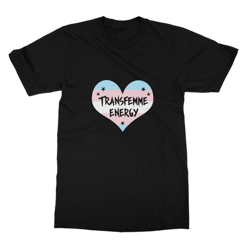 Transfemme Energy Trans Transgender Pride Heart  T-Shirt
