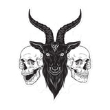 Baphomet 666 Goat Skulls Sticker