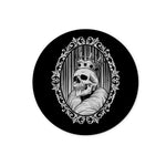 The King Gothic Crowned Skull Cameo Glass Chopping Board