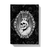 King and Queen Gothic Crowned Skull Cameo Queen Front Hardback Journal