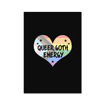 Queer Goth Energy LGBTQ Punk Pride Heart Fine Art Print