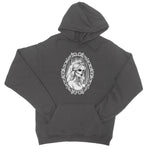 The Queen Gothic Crowned Skull Cameo College Hoodie