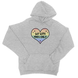Gay Goth Vibes Only LGBTQ Punk Pride Heart College Hoodie