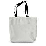 Goth Vibes Only Grey and Black Punk Heart Canvas Tote Bag