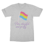 Pan Educated and Pretty Pansexual Pride T-Shirt