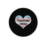 Transfemme Energy Trans Transgender Pride Heart Glass Chopping Board