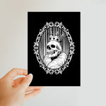 The King Gothic Crowned Skull Cameo Classic Postcard