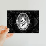 The King Crowned Skull Cameo Patterned Classic Postcard