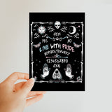 A Message from the Dead Trans Pride Ouija Board Classic Postcard