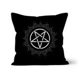 Glowing Pentagram Gothic Cushion