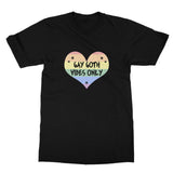 Gay Goth Vibes Only LGBTQ Punk Pride Heart Softstyle T-Shirt
