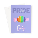 Pride Vibes Only LGBTQ Greetings Card