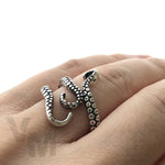 Octopus Tentacles Cthulhu Gothic Adjustable Size Emo Metal Ring
